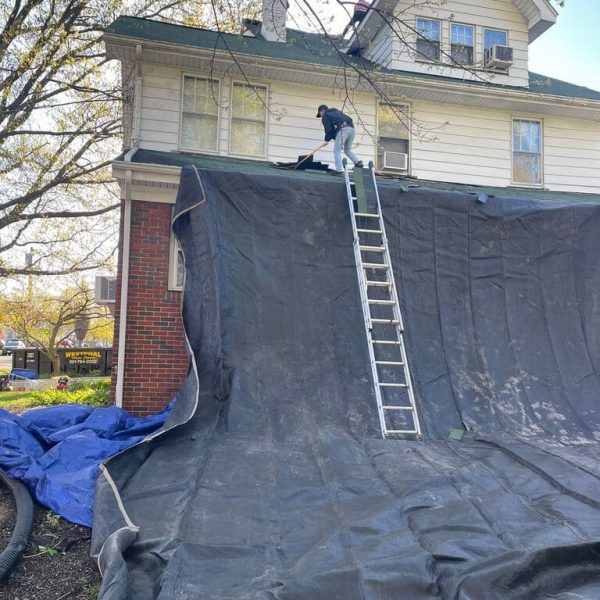 removing old roof materials